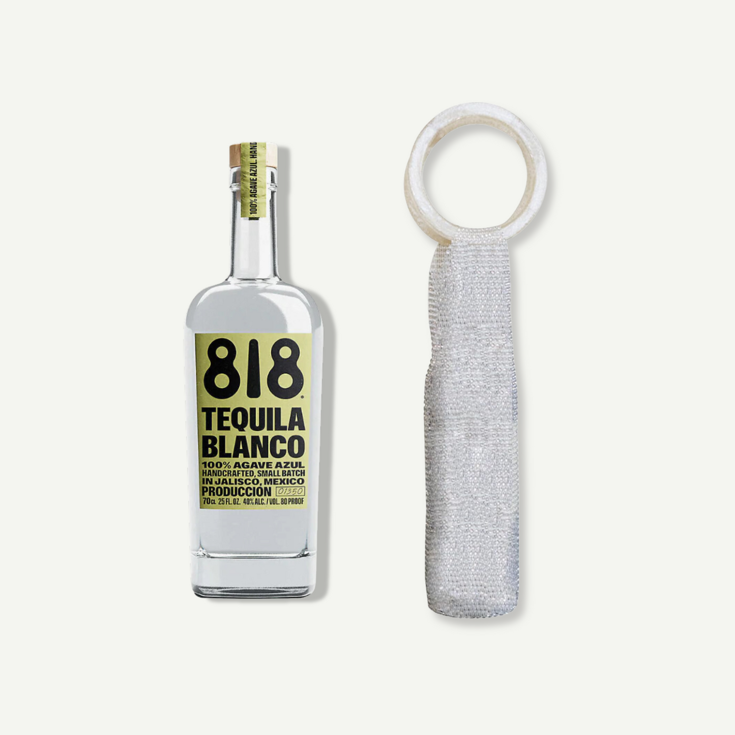 818 Blanco Tequila + Luxe Diamante Wine Bag