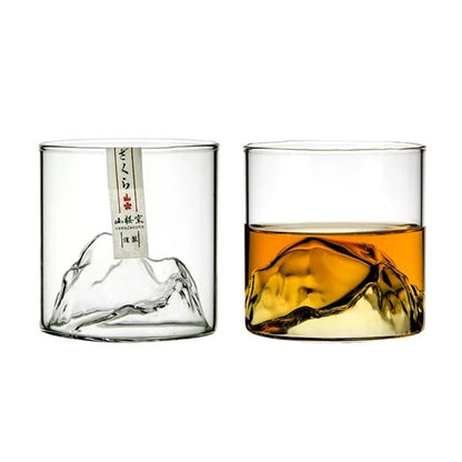 Mountain Whisky Glass Tumbler