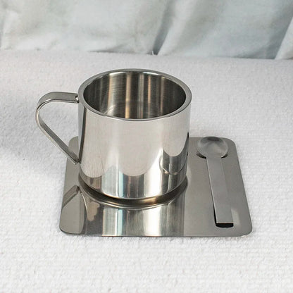 Stainless Espresso Coffee Cup Set