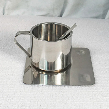 Stainless Espresso Coffee Cup Set